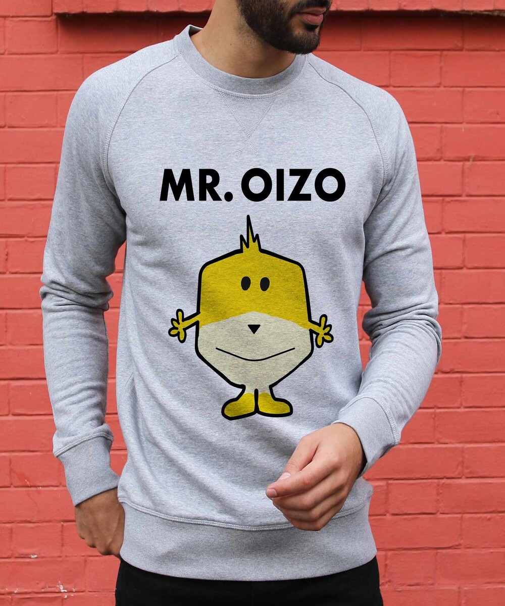 Sweat pour Homme Mr. Oizo de couleur Gris chiné