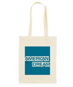 Tote Bag American Dream de couleur Écru