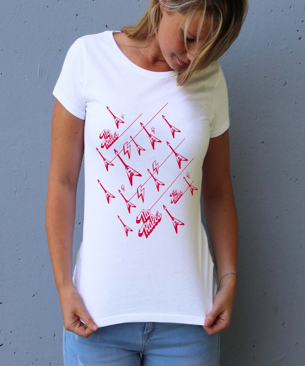 T-shirt pour Femme No Rules de couleur Blanc