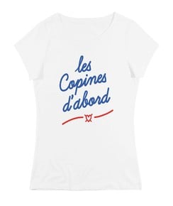 T-shirt Femme avec un Les Copines D'Abord Grafitee