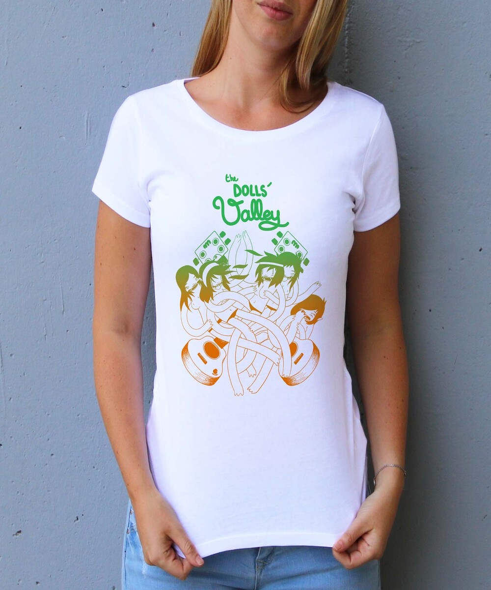 T-shirt pour Femme Dolls Valley de couleur Blanc