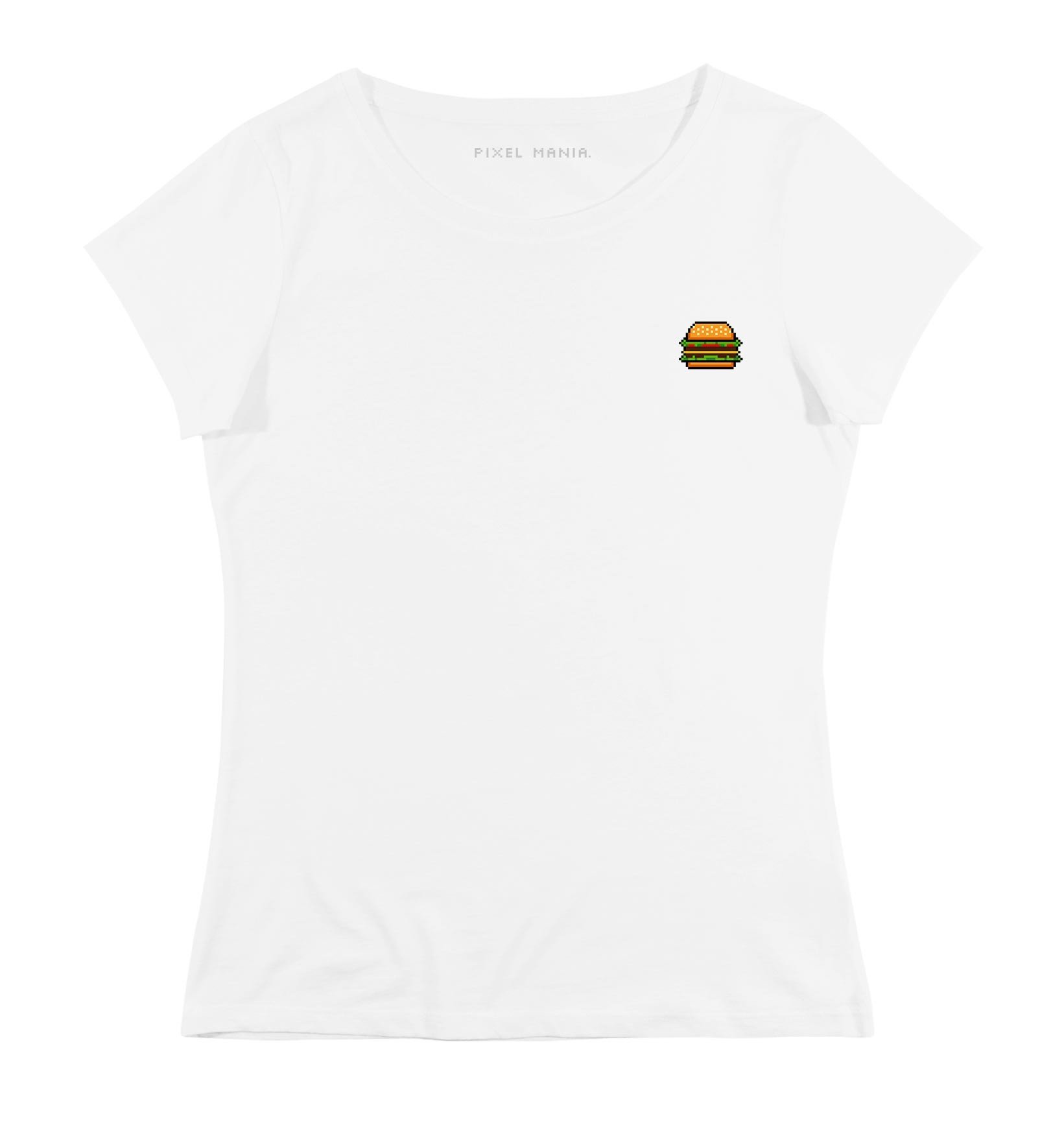 T-shirt Femme avec un Femme Cheeseburger Grafitee