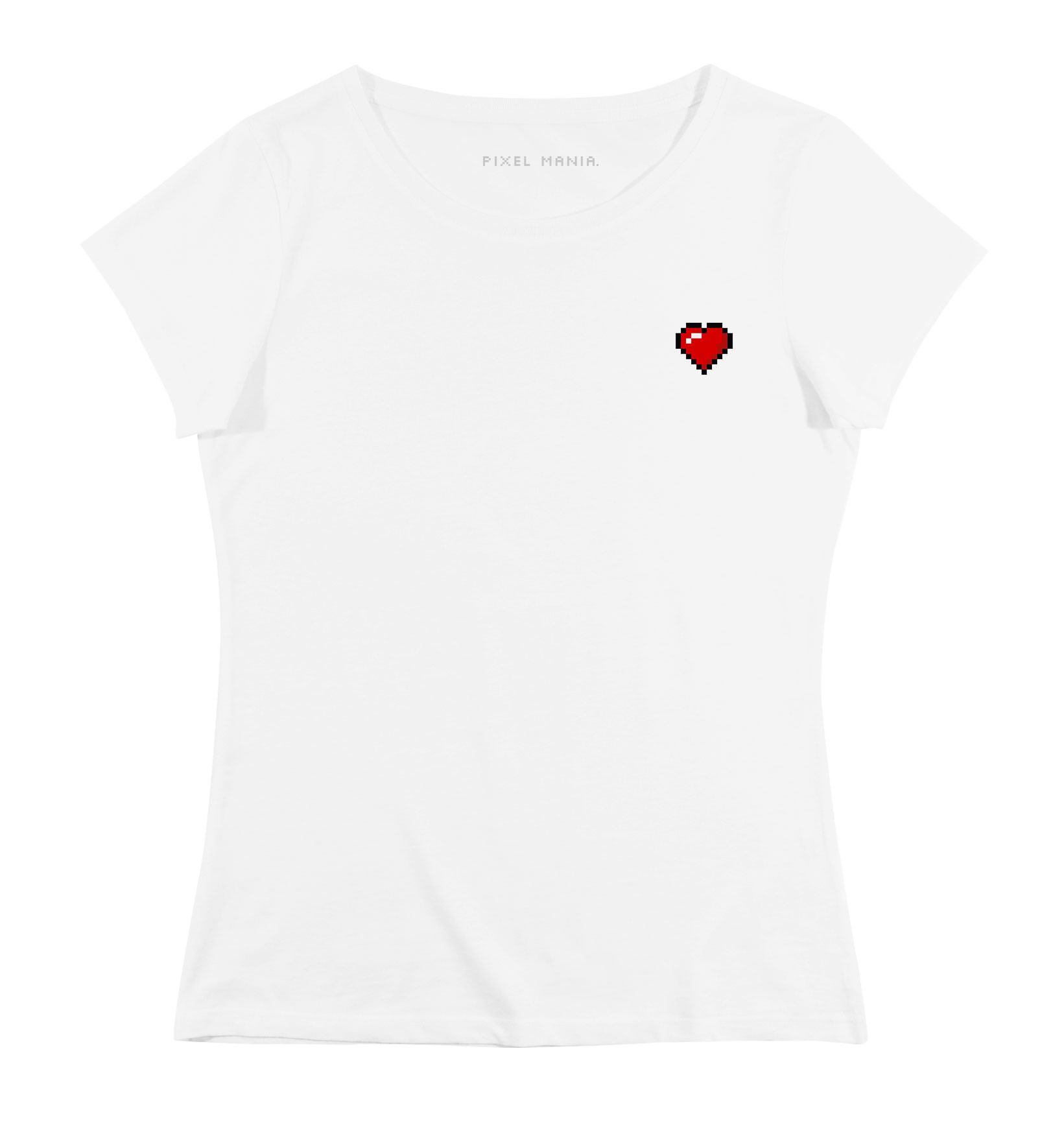 T-shirt Femme avec un Femme Pixel Coeur Grafitee