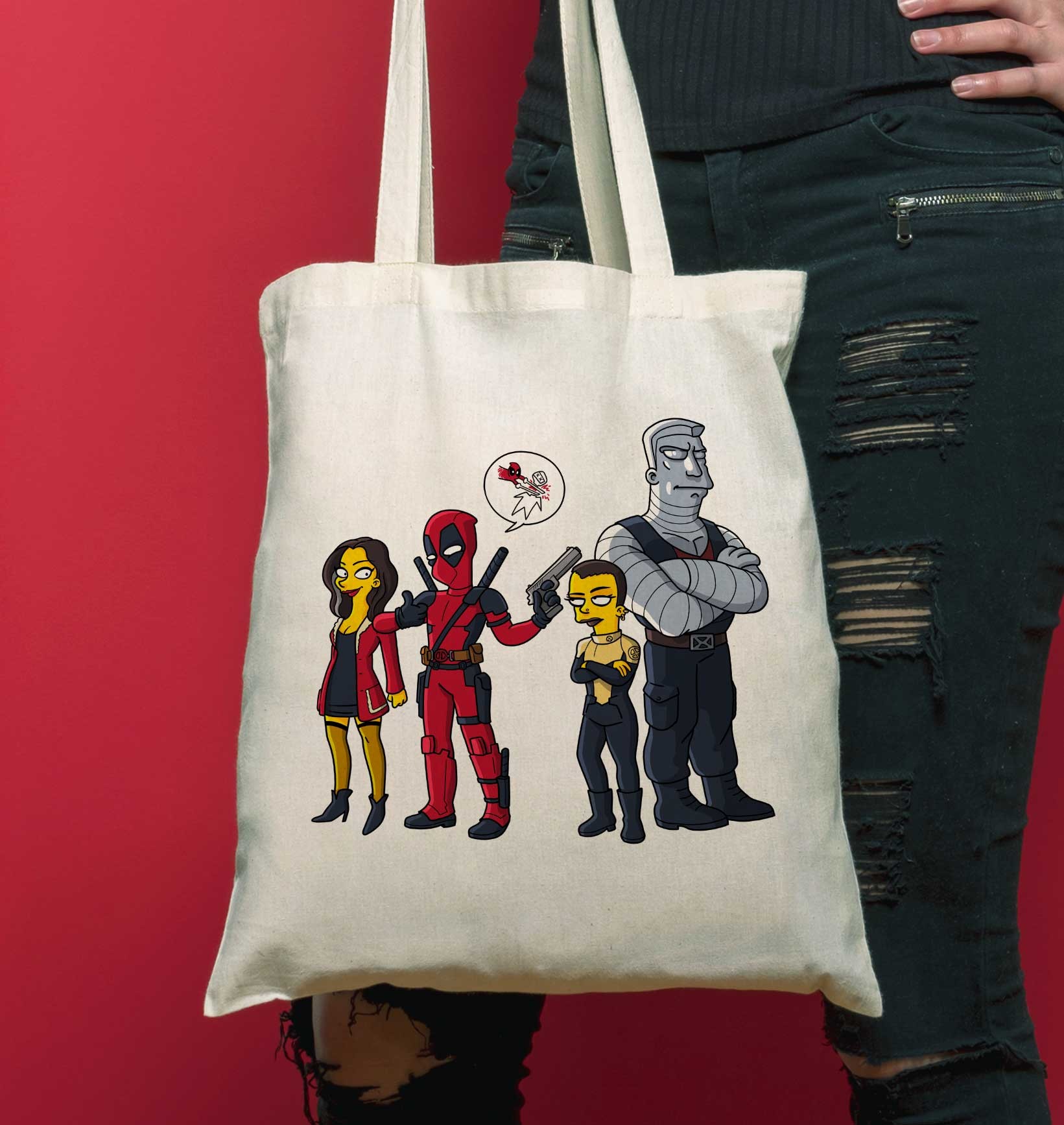 Tote Bag Deadpool de couleur Écru par ADN