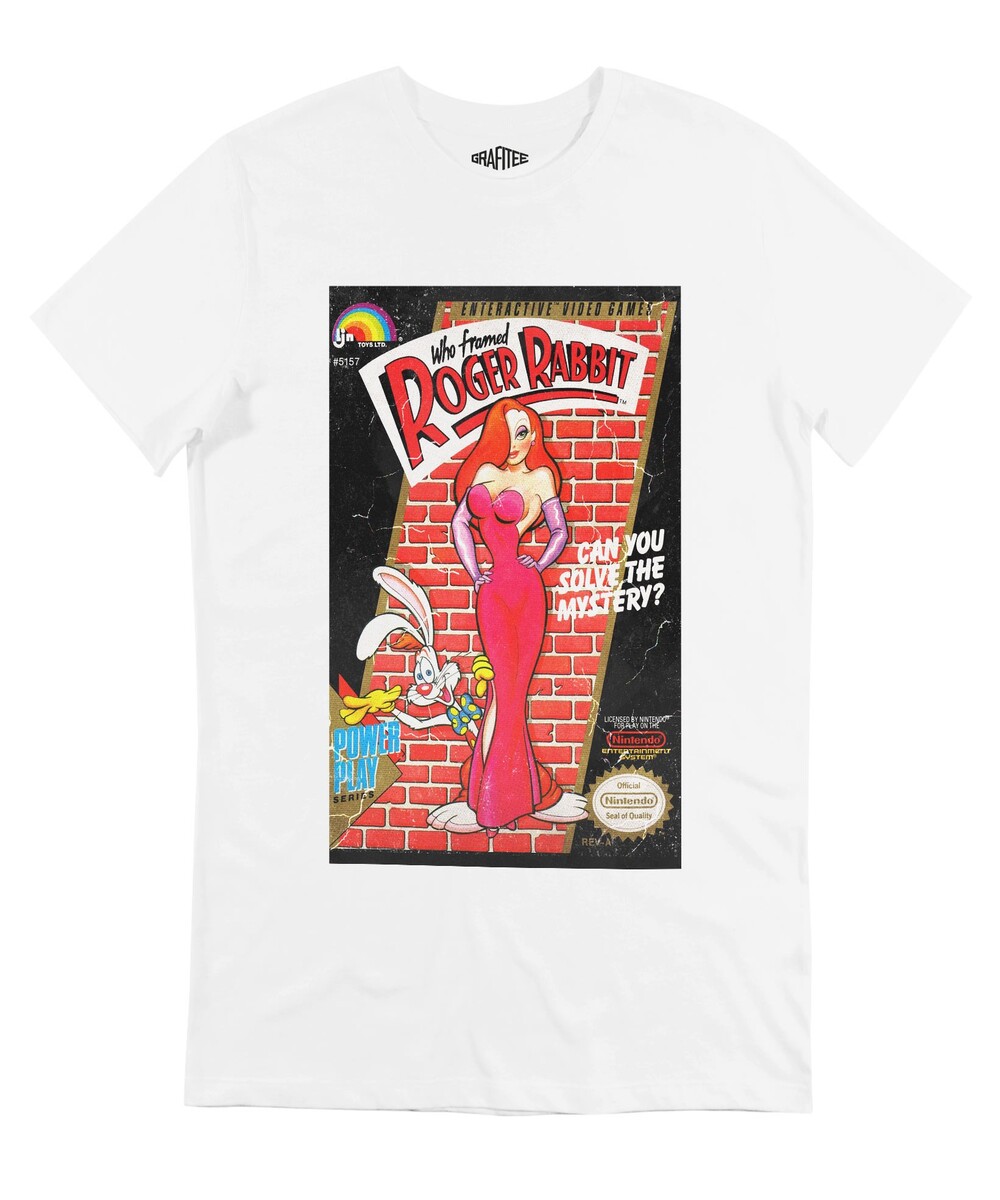T-shirt pour Homme Who Framed Roger Rabbit de couleur Blanc