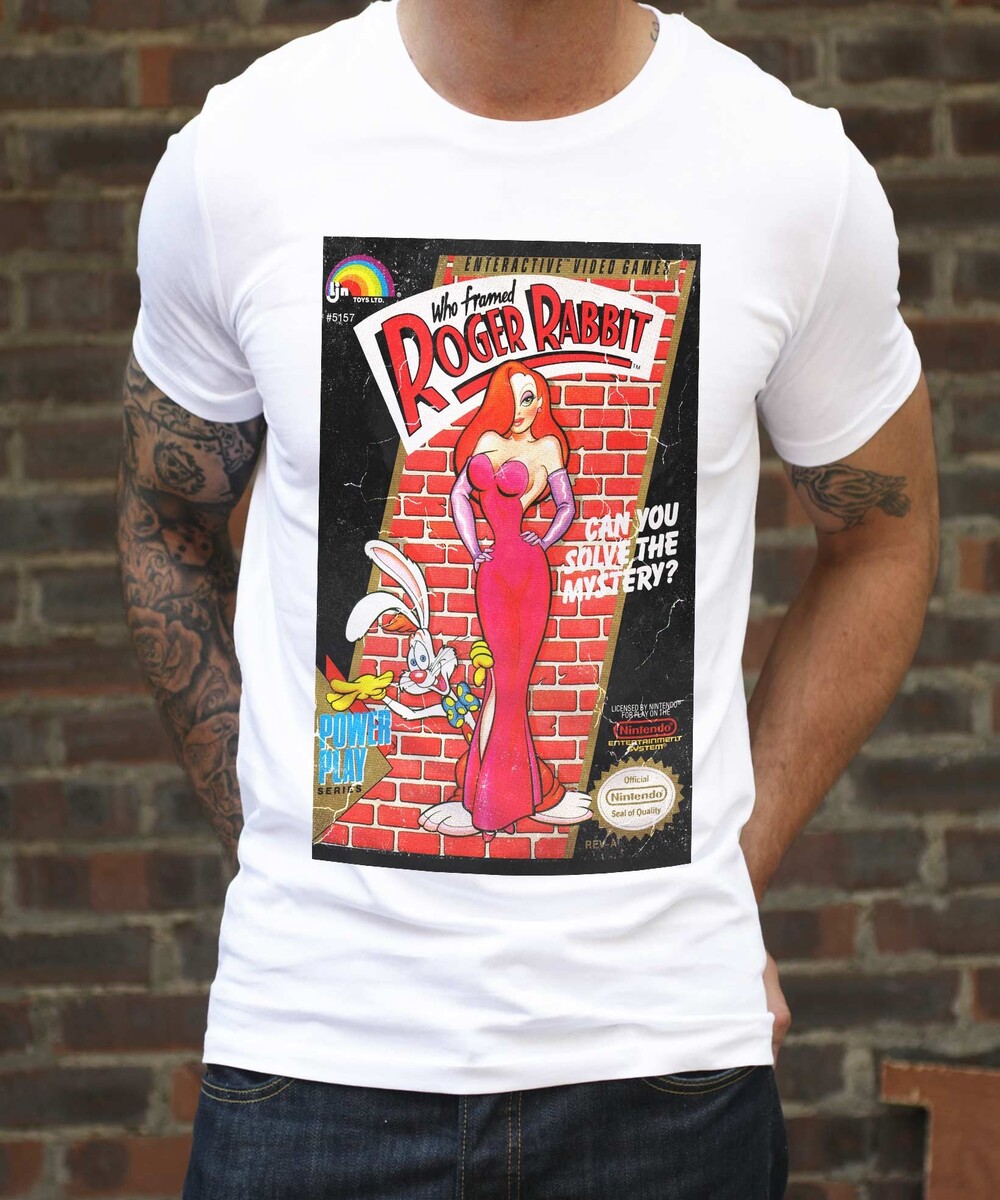 T-shirt pour Homme Who Framed Roger Rabbit de couleur Blanc