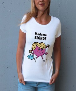 T-shirt à col rond Madame Blonde