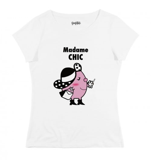 T-shirt Femme avec un Madame Chic Grafitee