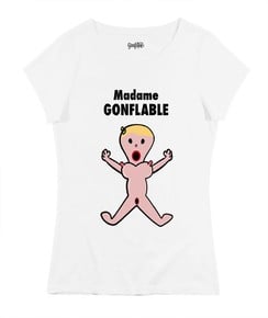 T-shirt Femme avec un Madame Gonflable Grafitee