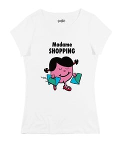 T-shirt Femme avec un Madame Shopping Grafitee