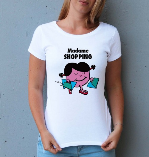 T-shirt 100% coton bio Madame Shopping