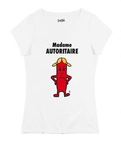 T-shirt Femme avec un Madame Autoritaire Grafitee
