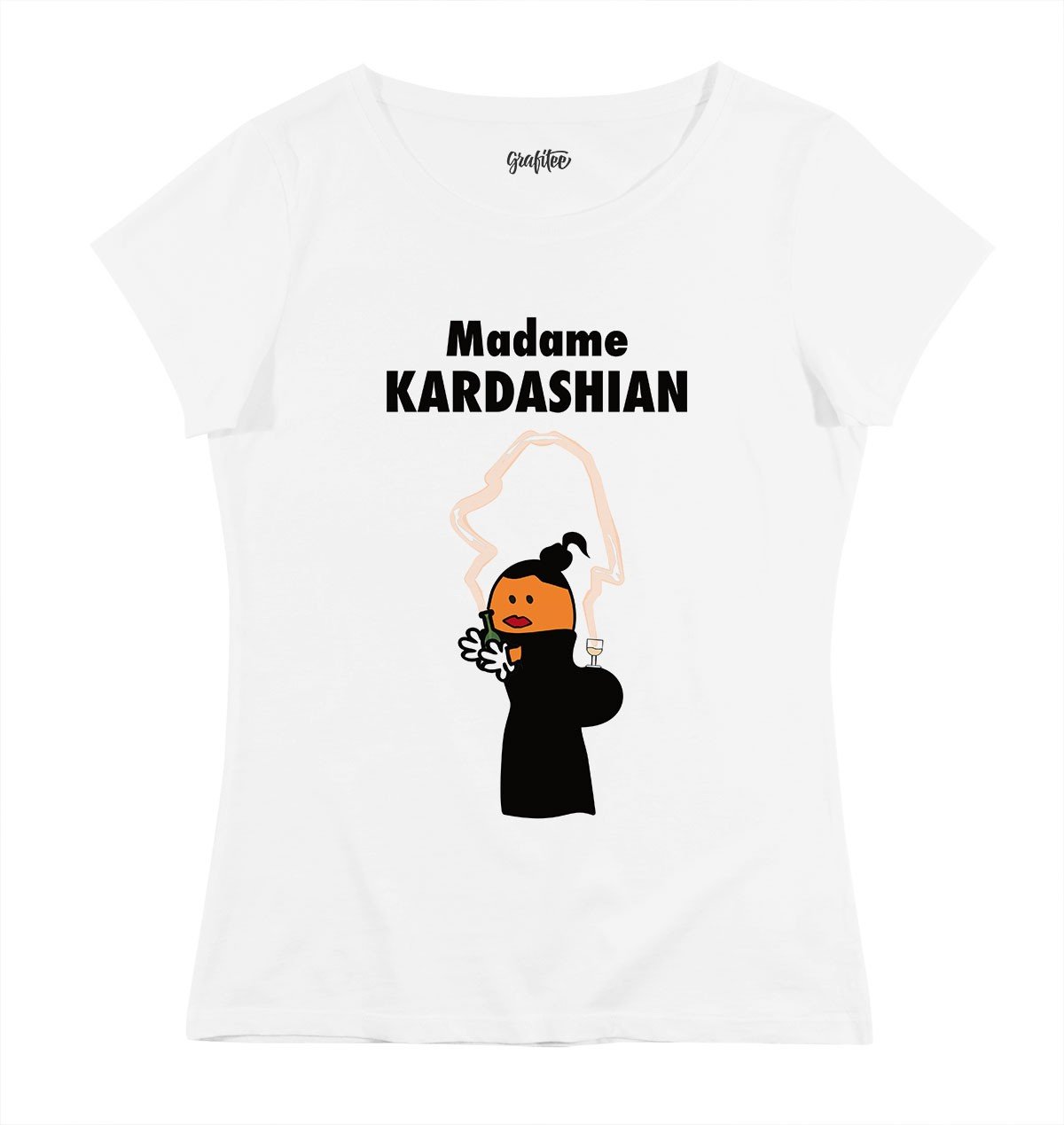 T-shirt Femme avec un Madame Kardashian Grafitee
