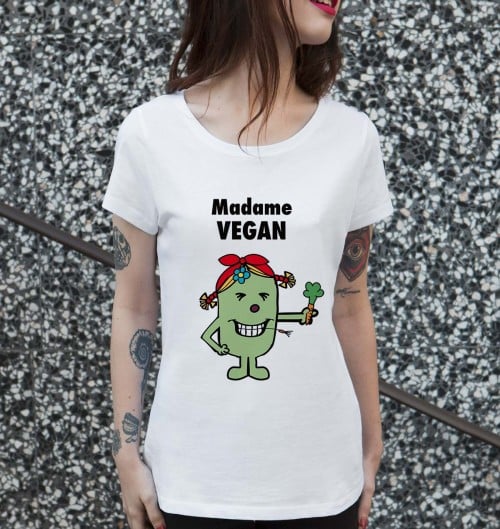 T-shirt 100% coton bio Madame Vegan