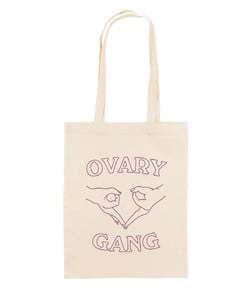 Tote Bag pour Femme Ovary Gang de couleur Écru