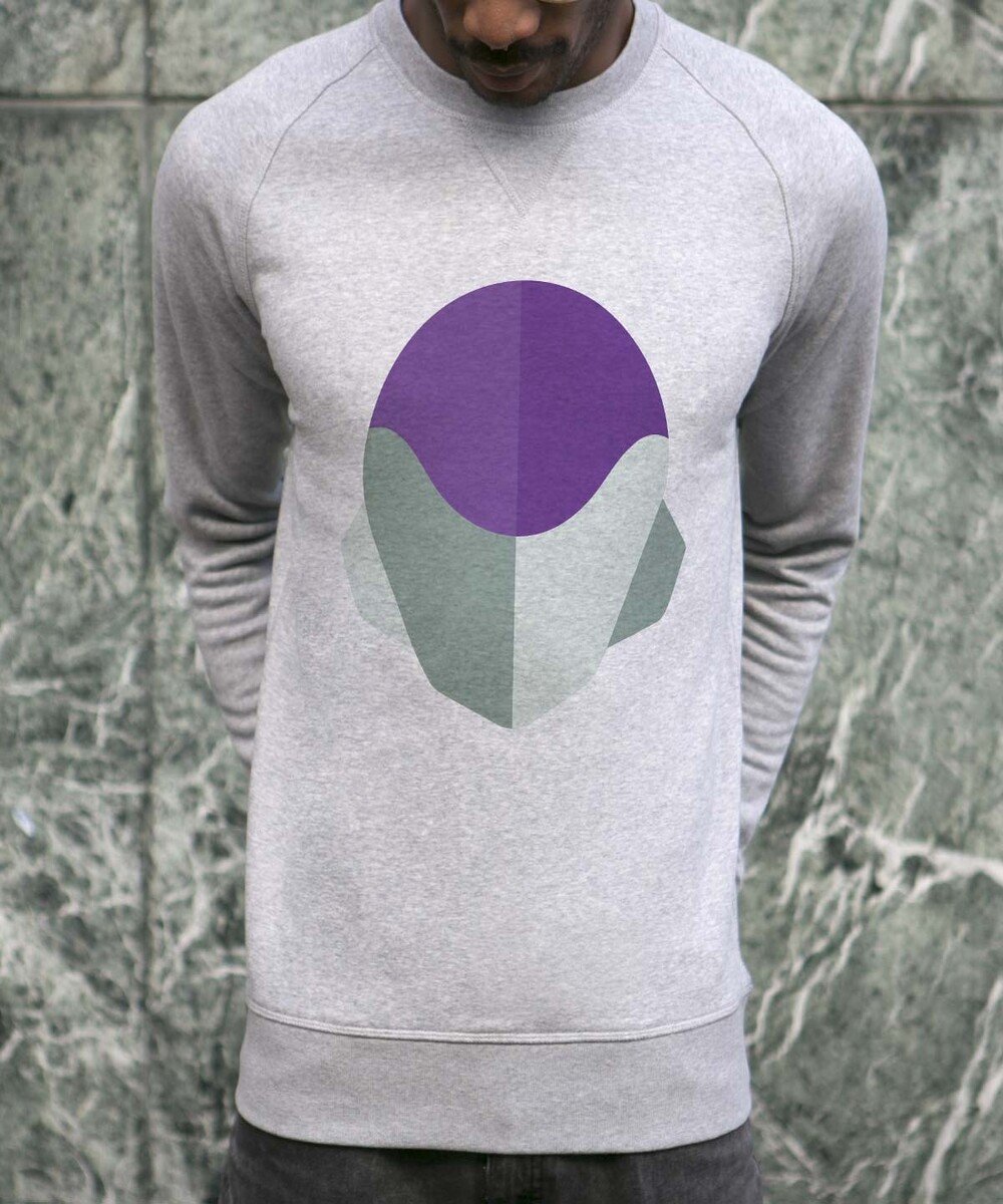 Sweat pour Homme Abstract Freezer de couleur Gris chiné