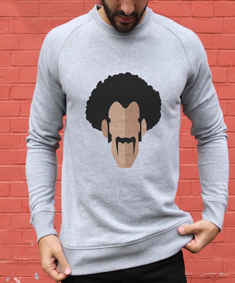 Sweat pour Homme Mr Satan de couleur Gris chiné
