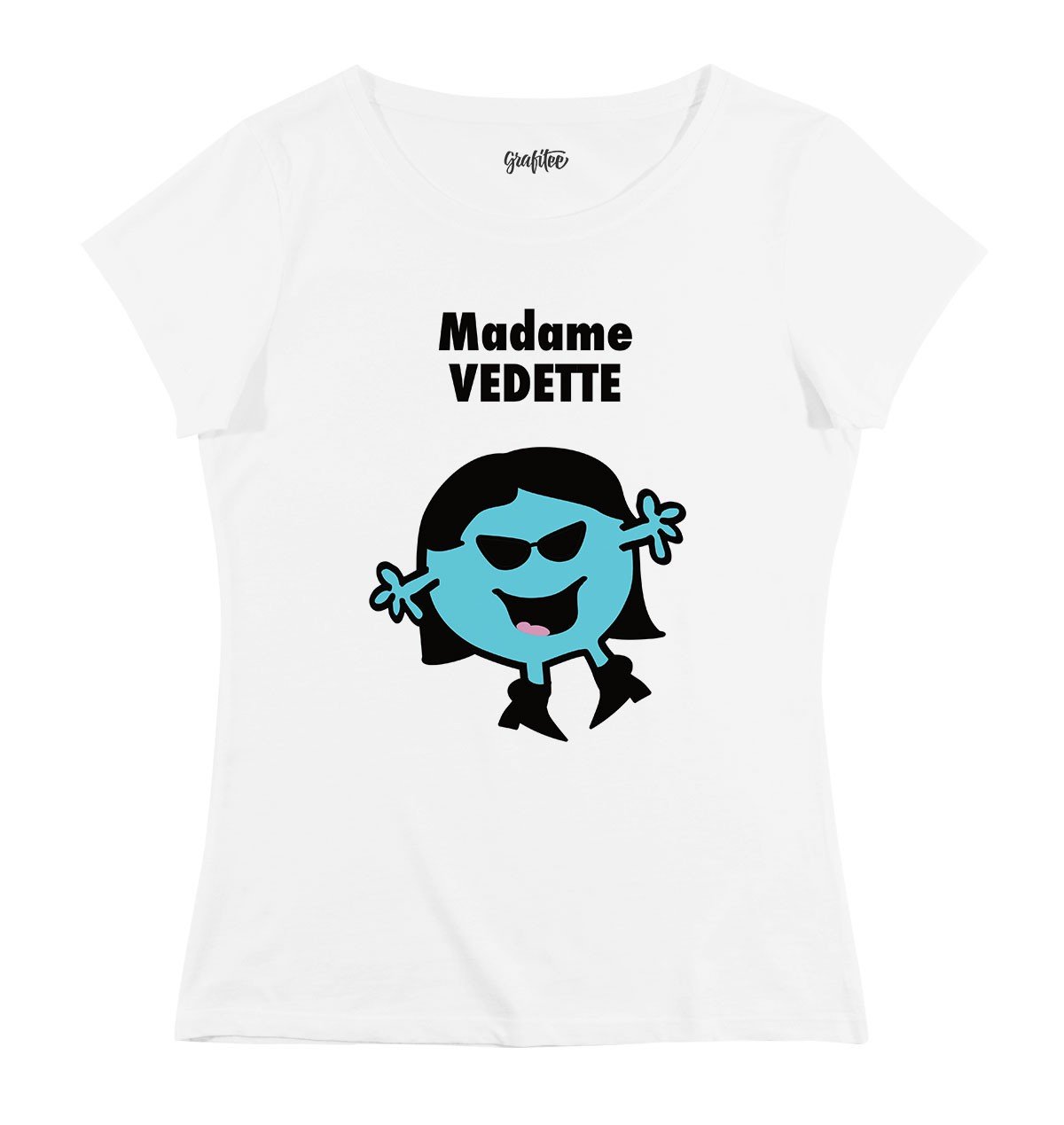 T-shirt Femme avec un Madame Vedette Grafitee