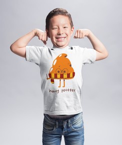 T-shirt pour Enfants Harry Pootter de couleur Blanc