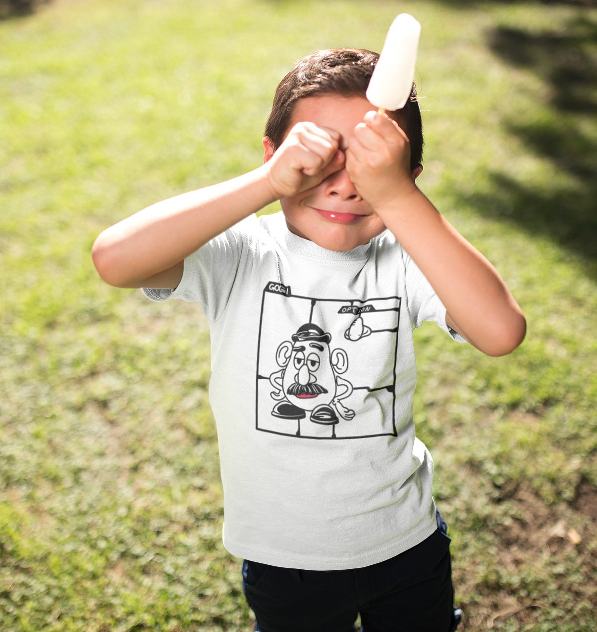 T-shirt Enfants avec un Kit Monsieur Patate Grafitee
