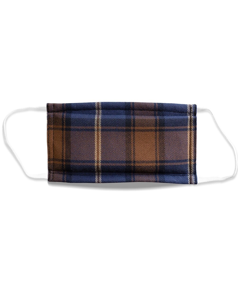 Masque tissu à motif de tartan - Taille unique
