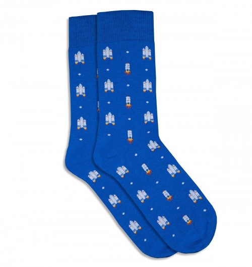 Chaussettes NASA pour Unisexe de couleur Bleu