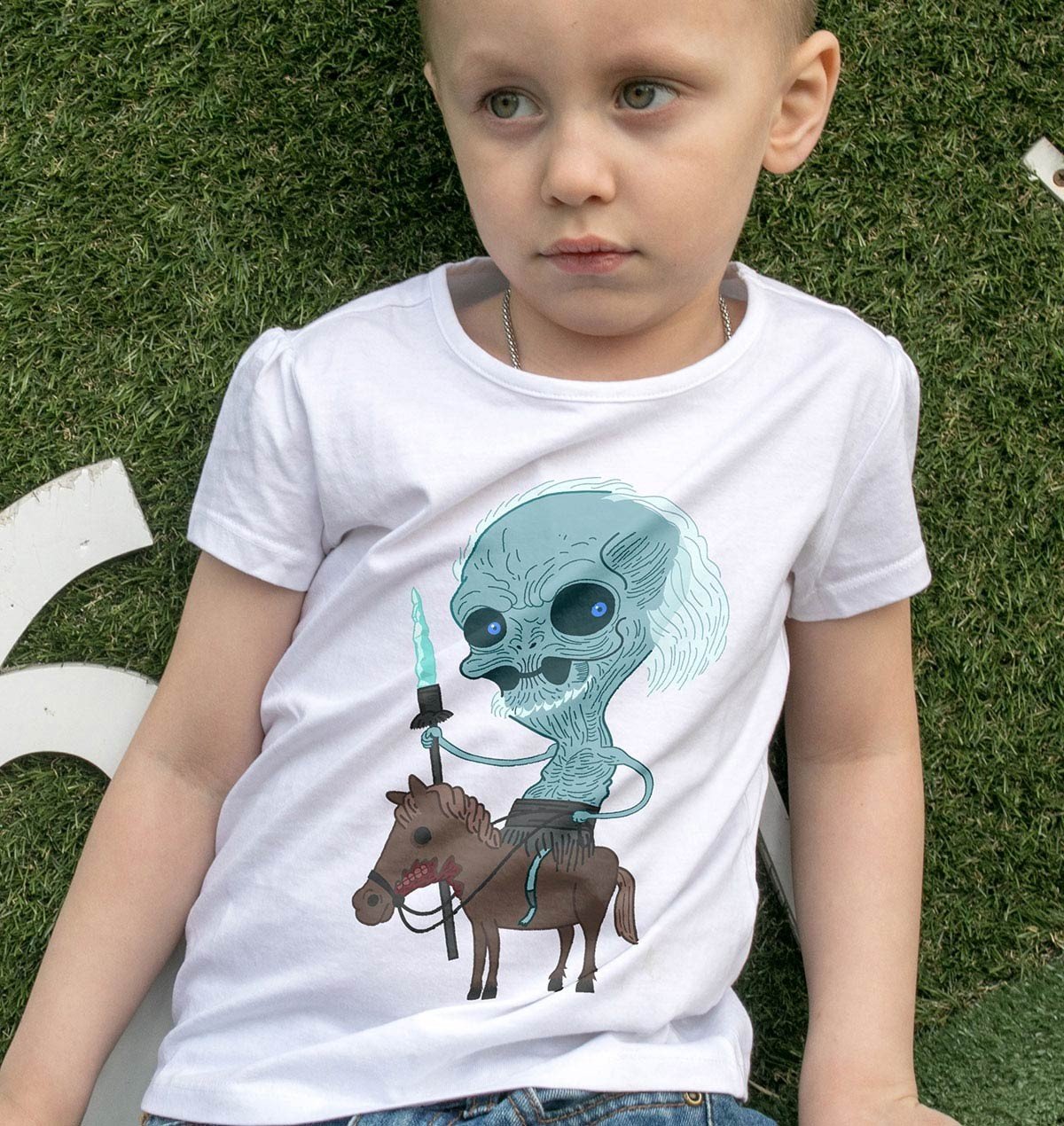 T-shirt Enfants avec un White Walker (enfant) Grafitee