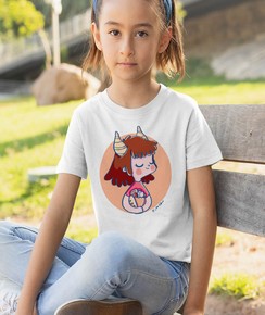 T-shirt pour Enfants Signe capricorne de couleur Blanc