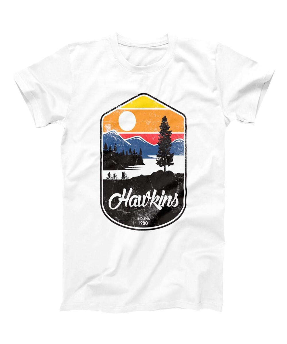 T-shirt pour Homme Hawkins Badge de couleur Blanc