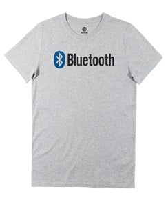 T-shirt pour Homme Bluetooth (en promo) de couleur Gris chiné