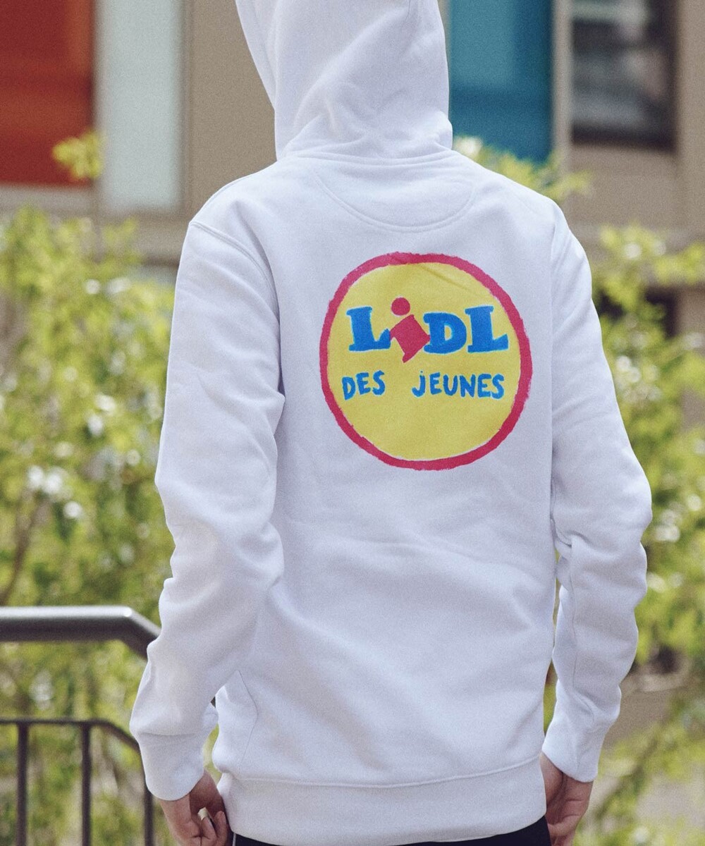 Hoodie Lidl des jeunes pour Homme de couleur Blanc