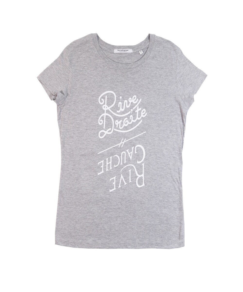 T-shirt pour Femme Femme RD/RG de couleur Gris chiné