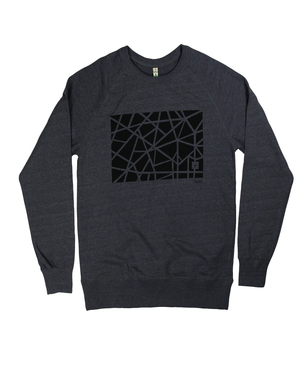 Sweatshirt pour Homme Paris de couleur Ash