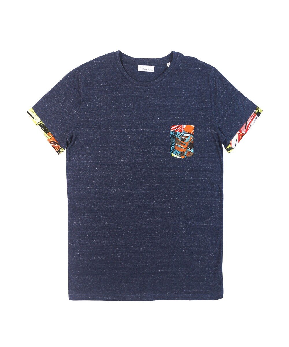 Tee-shirt pour Homme à Poche Manille de couleur Bleu