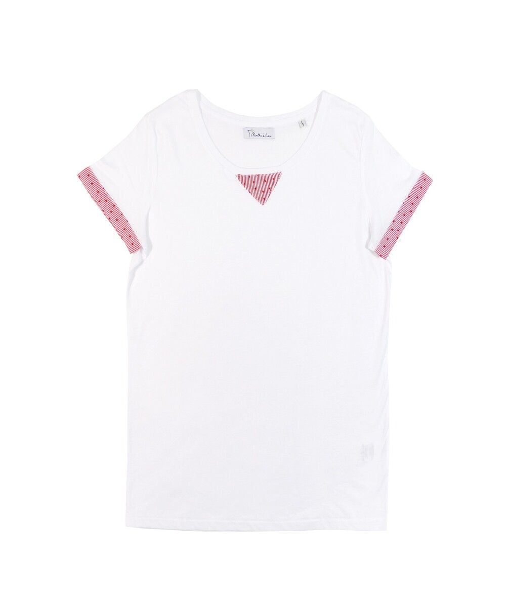 T-shirt pour Femme Moscou de couleur Blanc