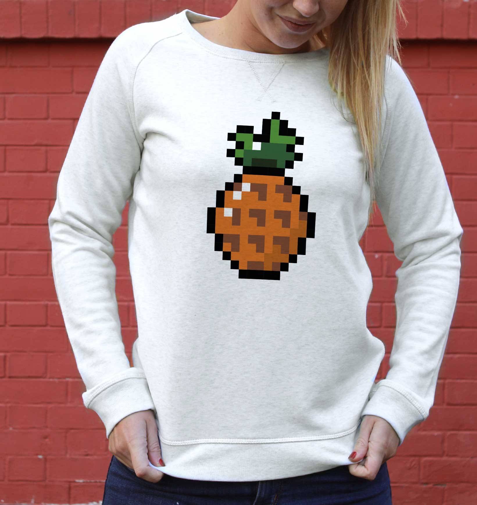 Sweat Homme Pixel Ananas Grafitee