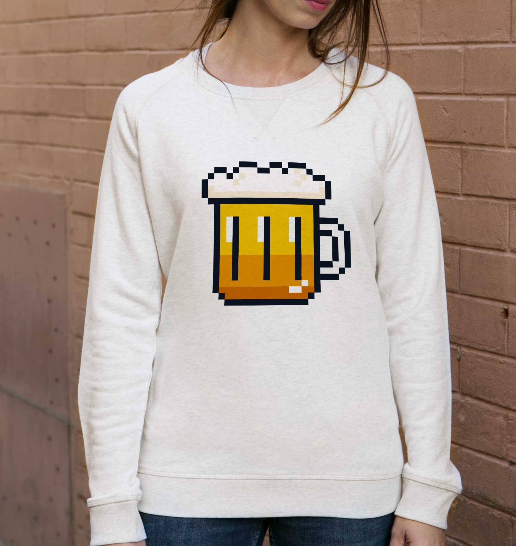 Sweat Pixel Bière Grafitee