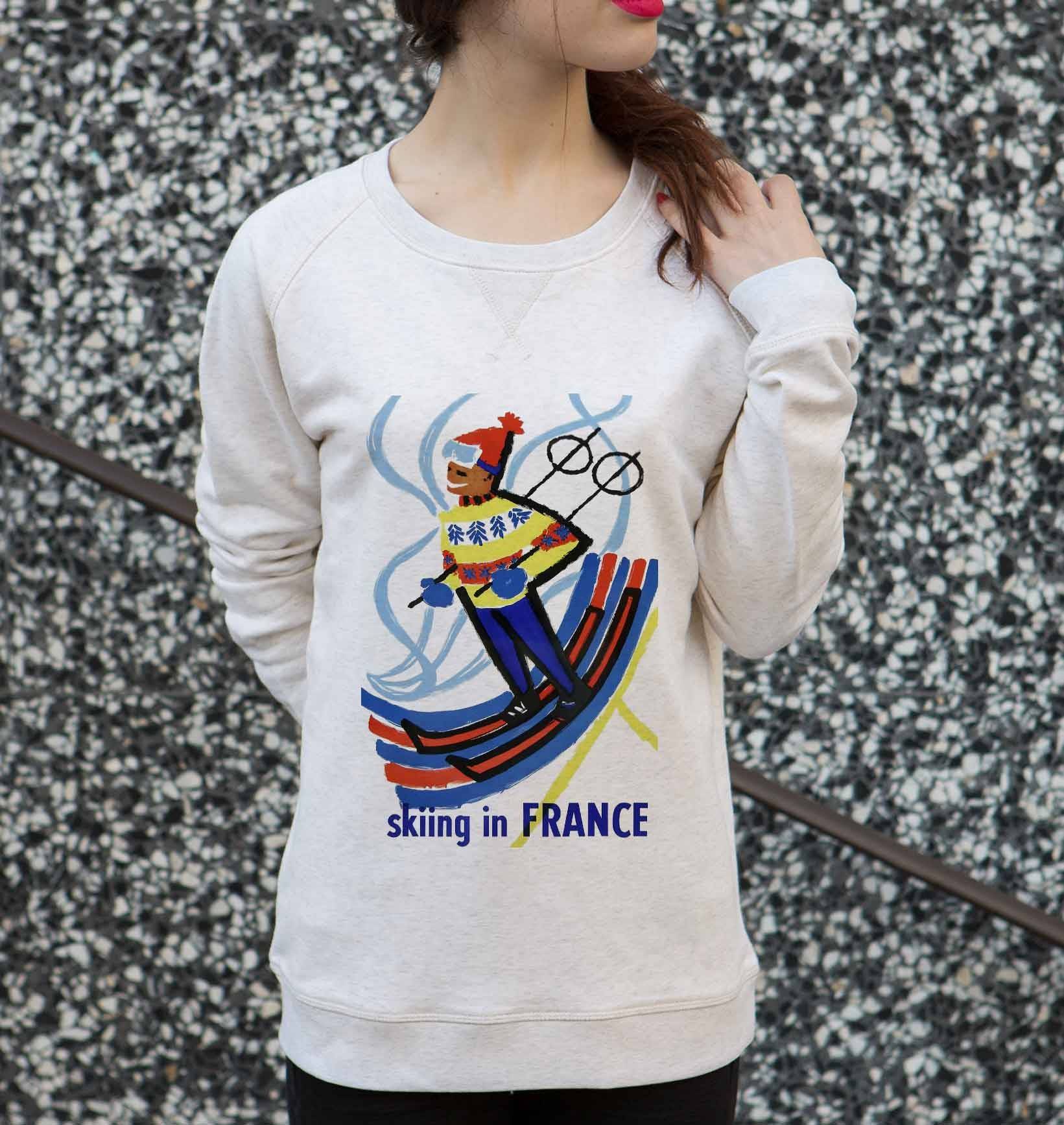 Sweat Skiing in France Grafitee