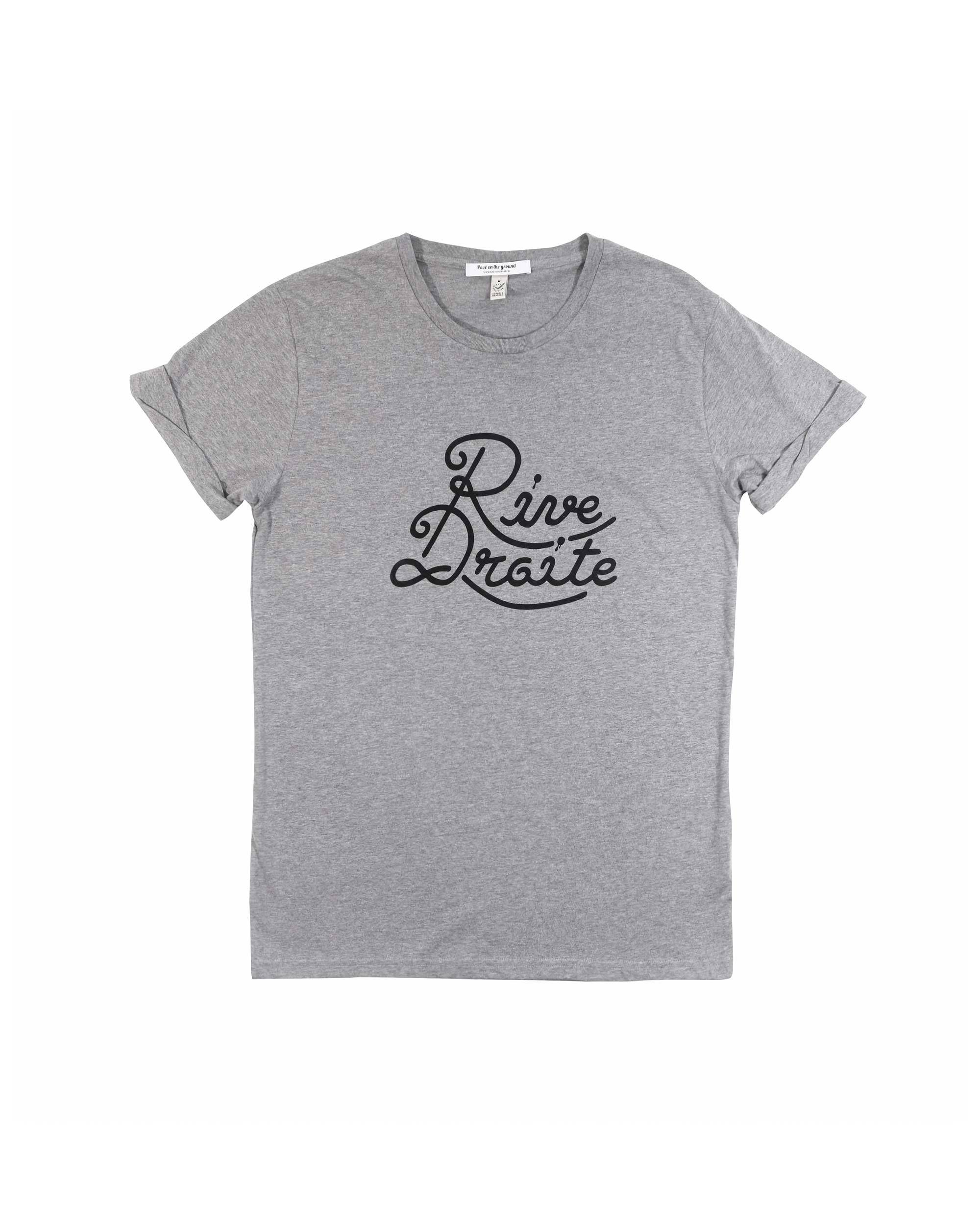 T-shirt Rive Droite de couleur Blanc