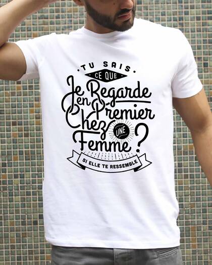 T-shirt Ce que je regarde Grafitee
