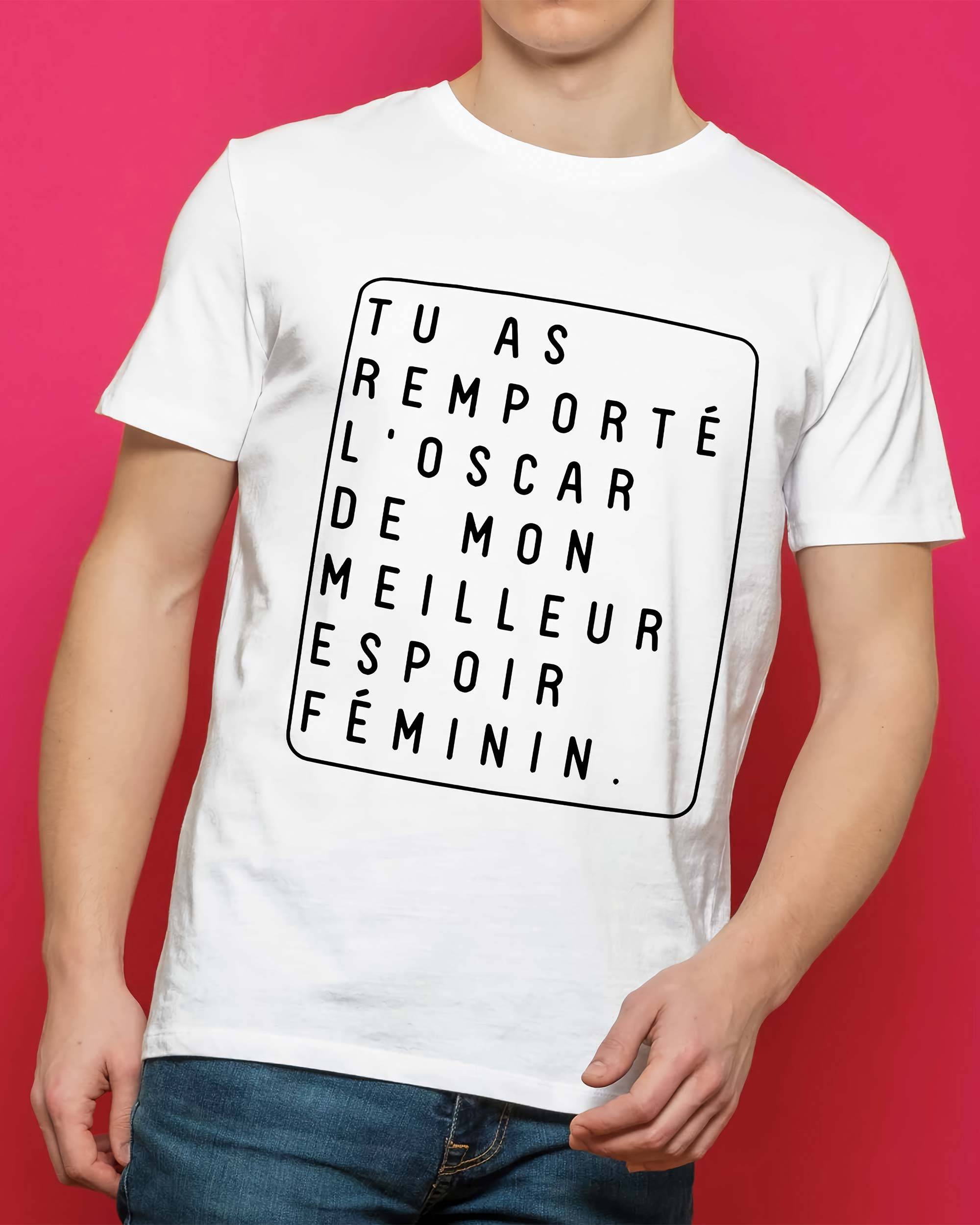 T-shirt Oscar de couleur Blanc par Draguons