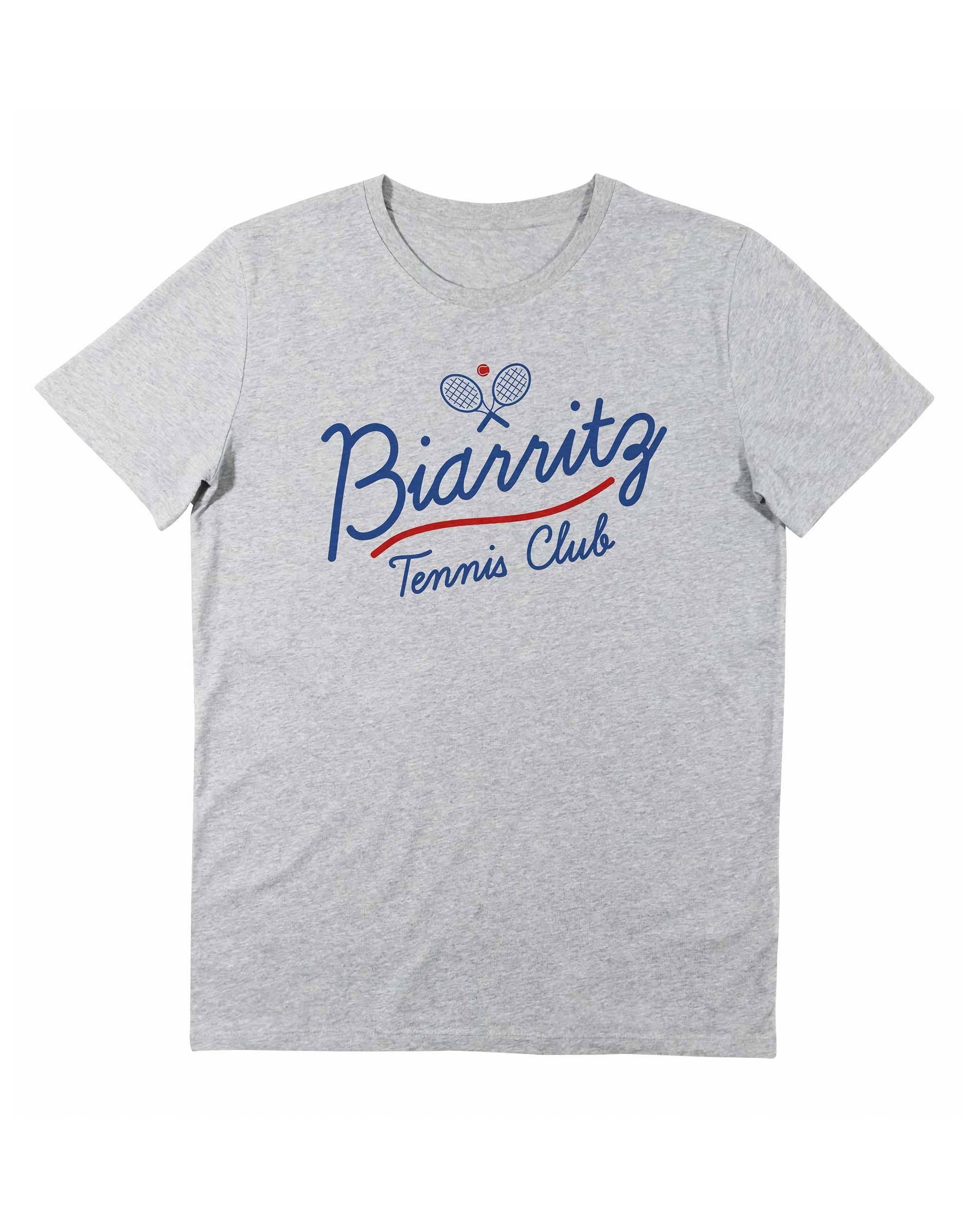 T-shirt Biarritz Tennis Club de couleur Blanc par Vague A L'Âme