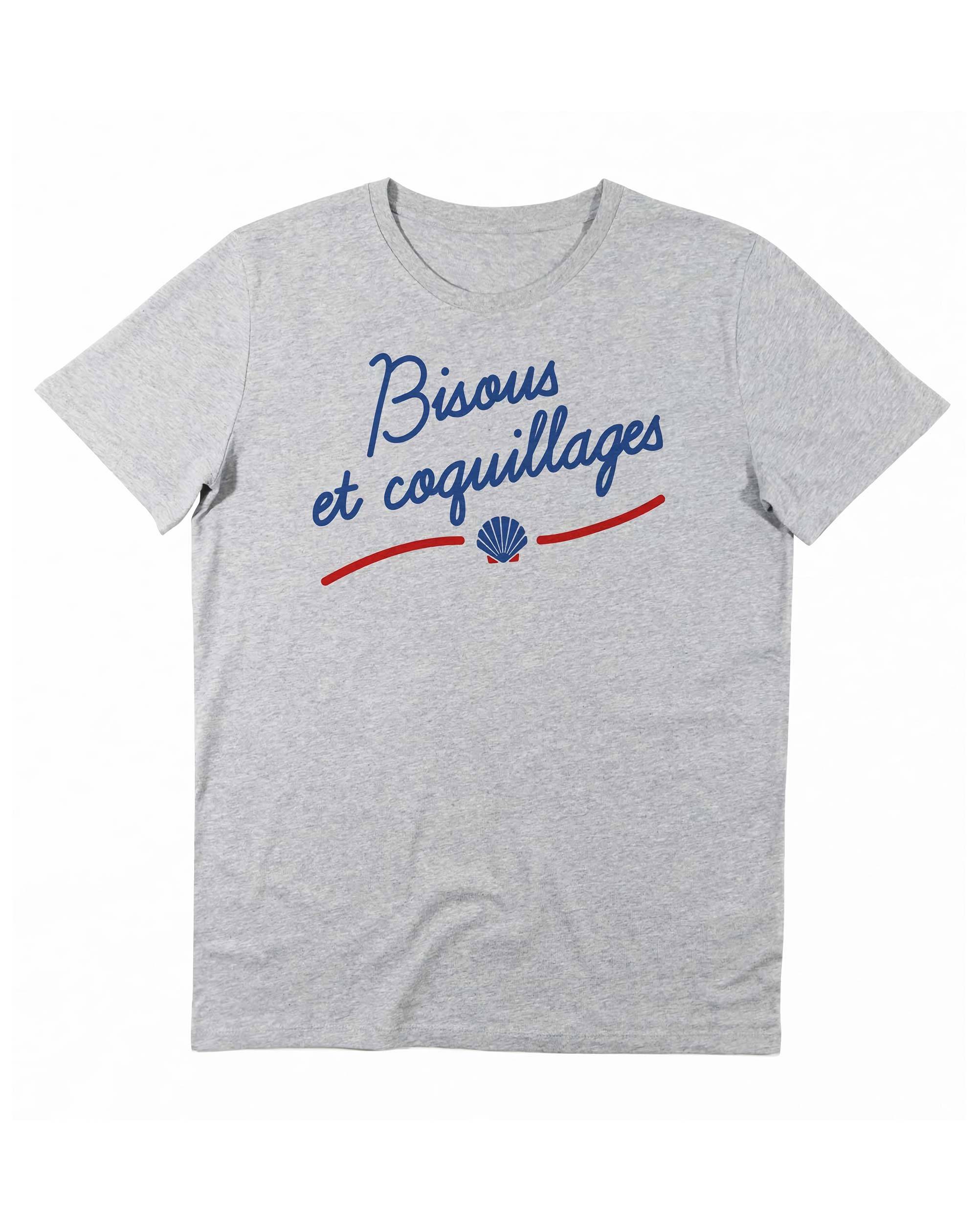 T-shirt Bisous et Coquillages de couleur Blanc par Vague A L'Âme