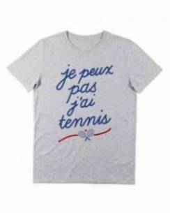 T-shirt Je Peux Pas J'ai Tennis Grafitee