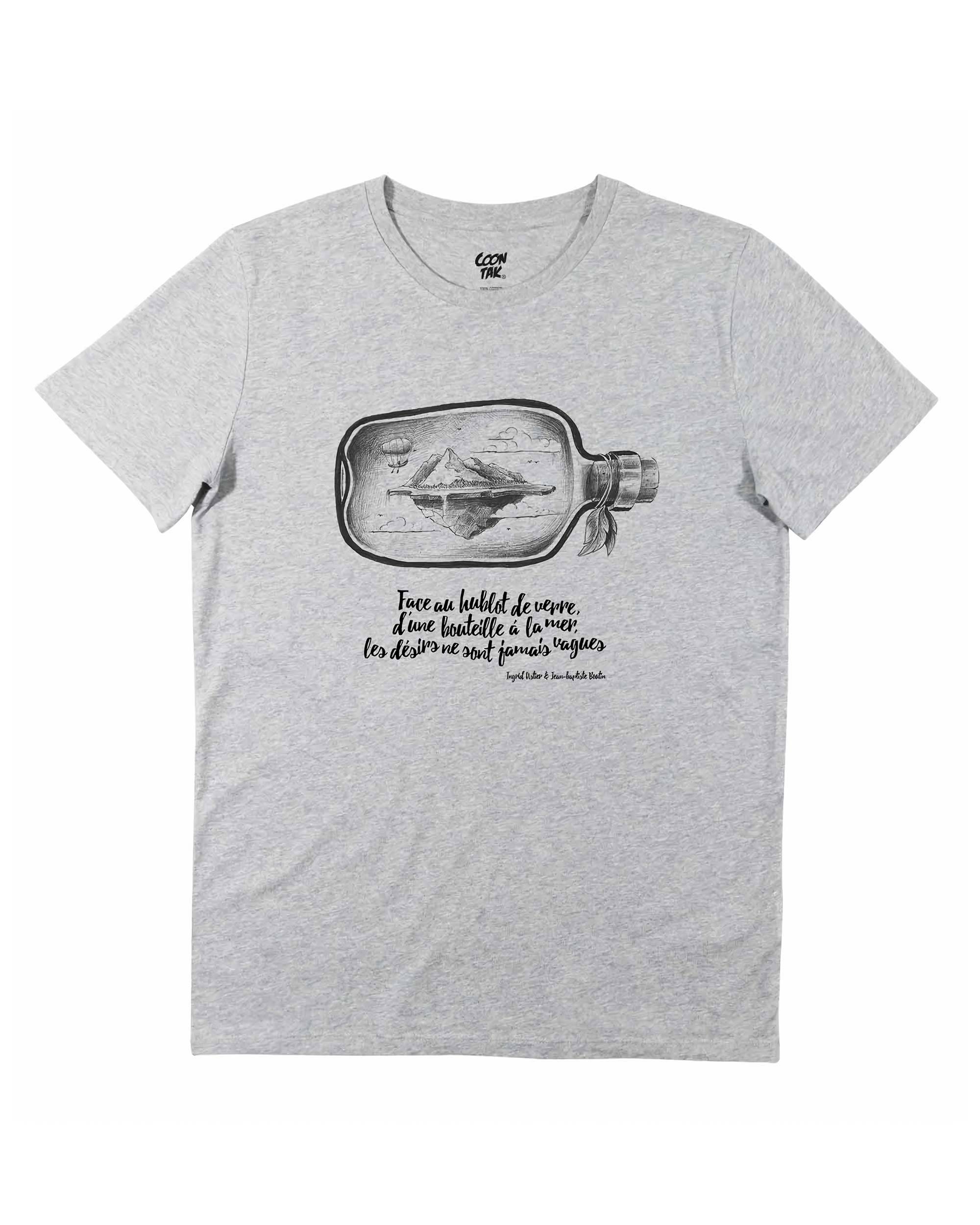 T-shirt Bouteille À La Mer de couleur Blanc par Coontak