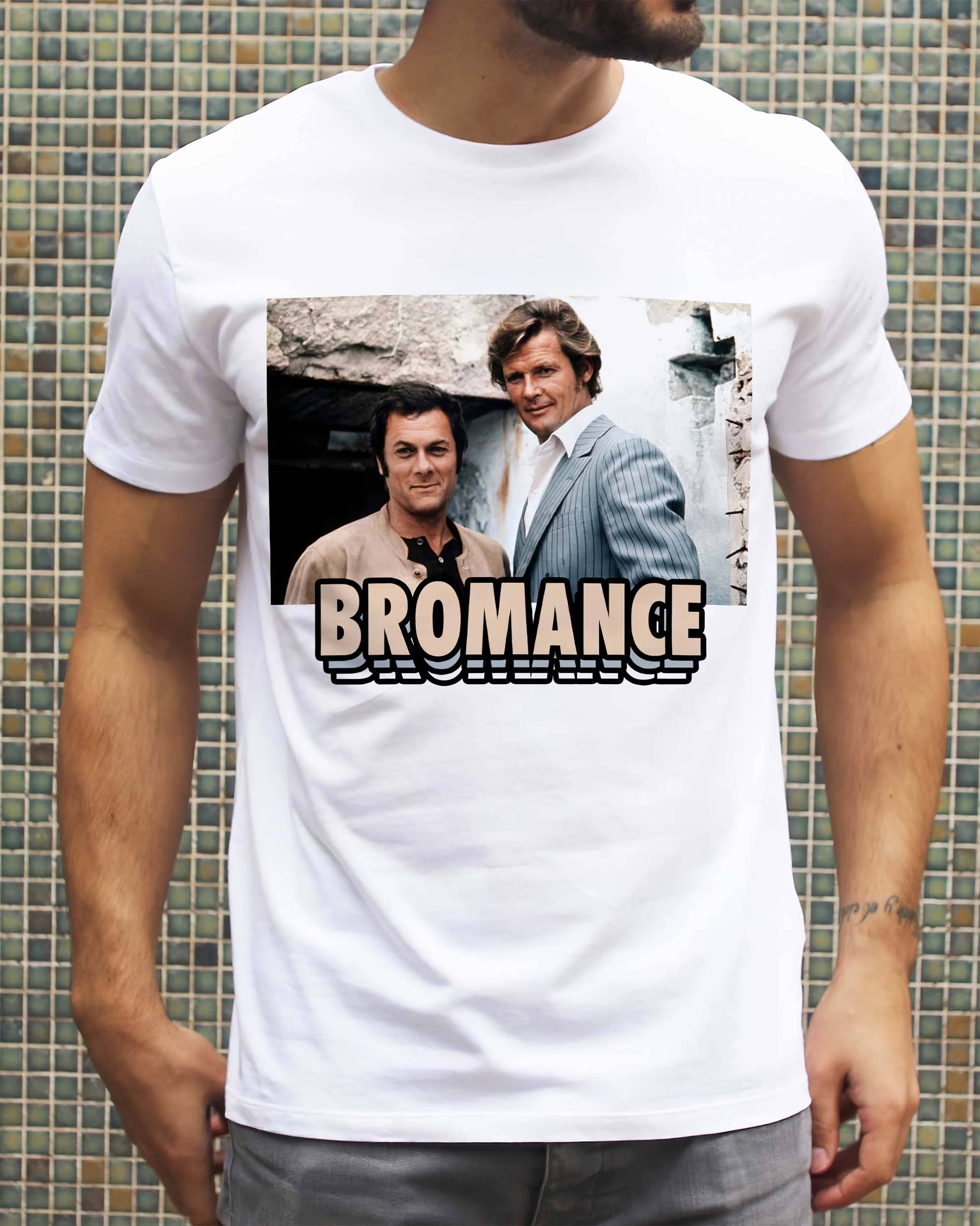 T-shirt Bromance de couleur Blanc par Catchy