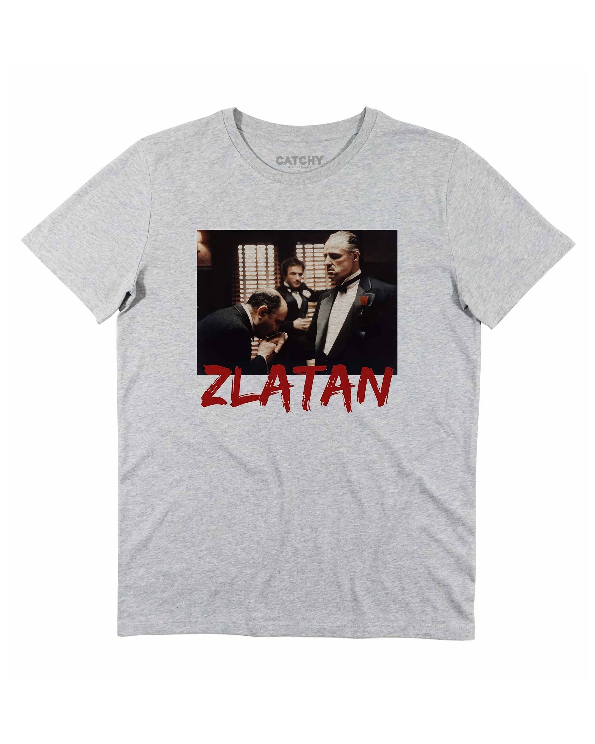 T-shirt Zlatan le Parrain de couleur Blanc par Catchy