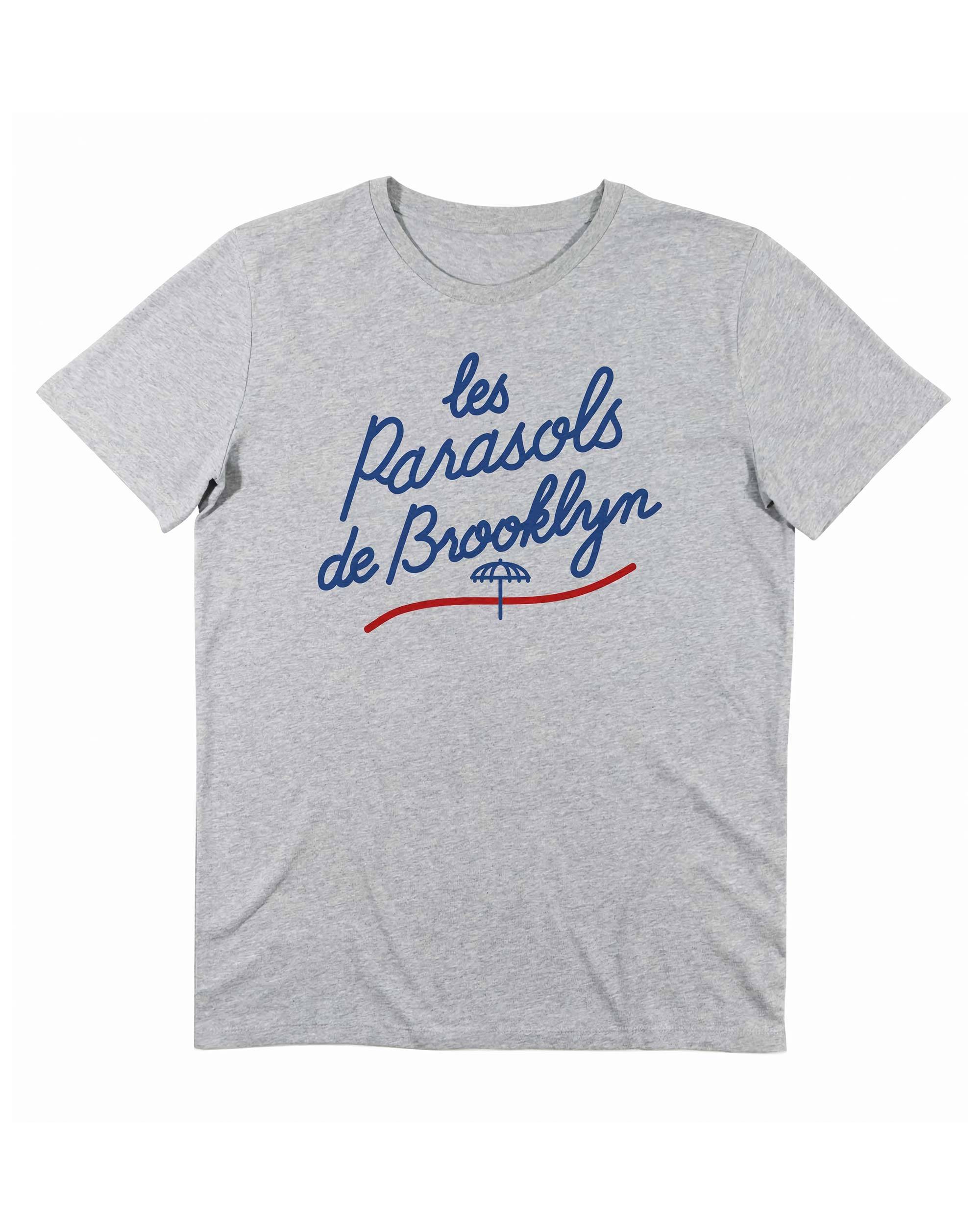 T-shirt Les Parasols de Brooklyn de couleur Blanc par Vague A L'Âme