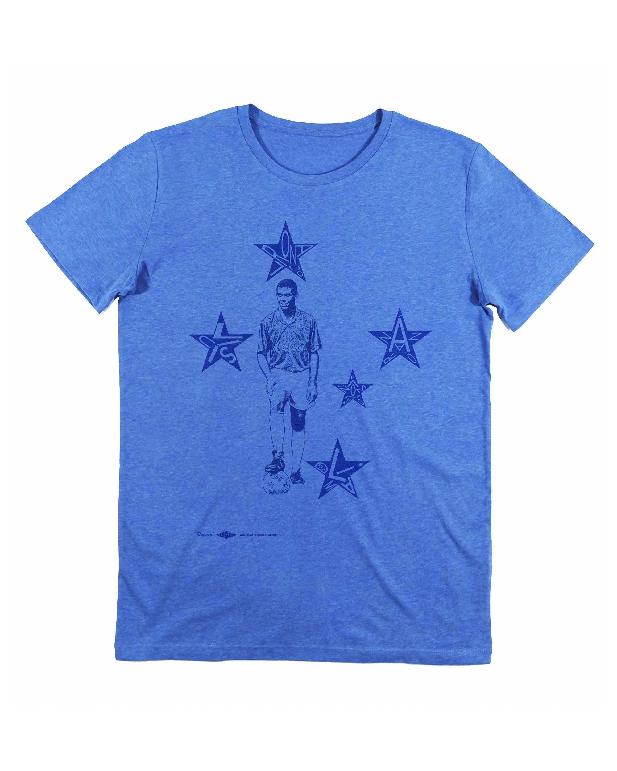 T-shirt Ronaldo Cruzeiro de couleur Blanc par Sucker For Soccer