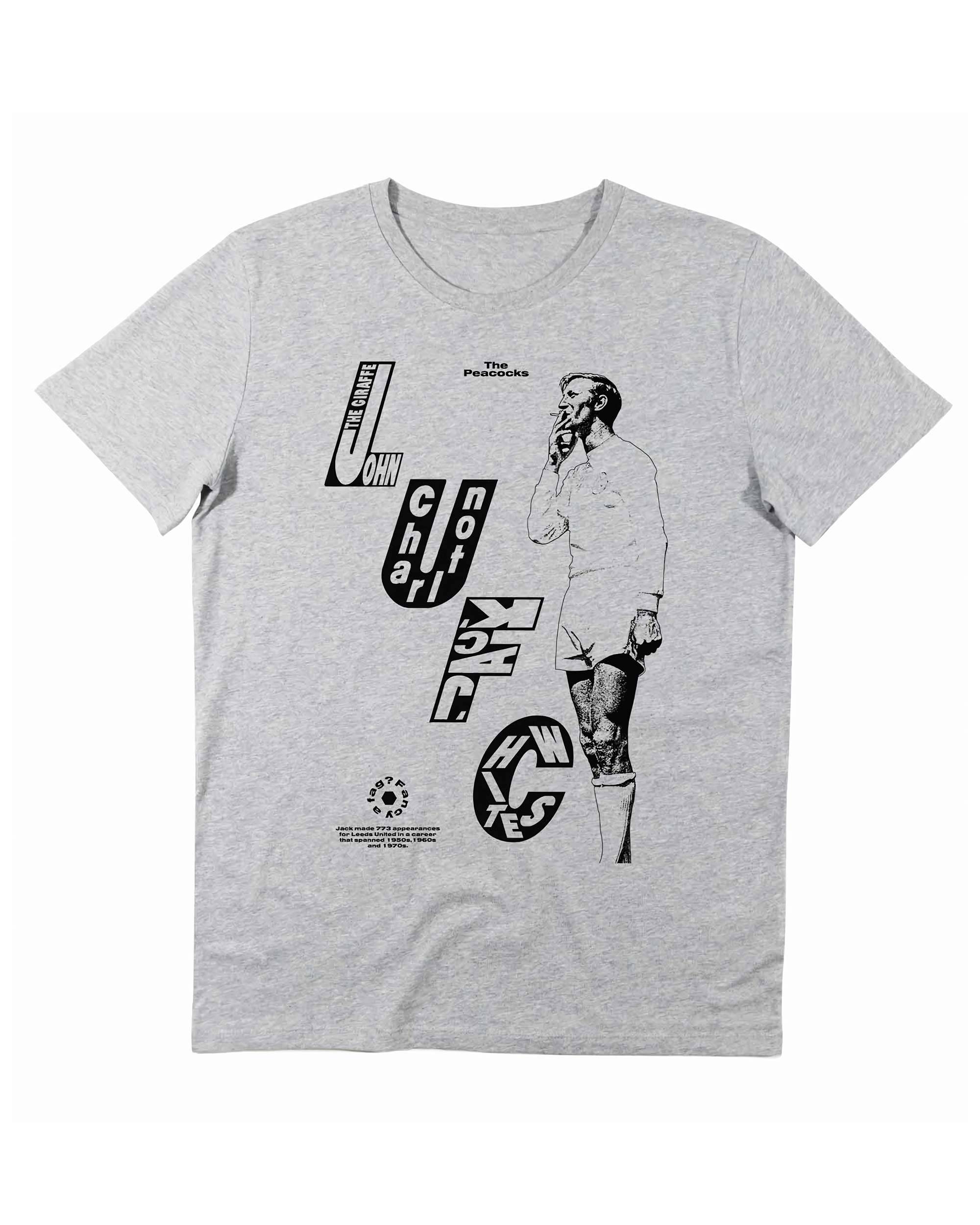 T-shirt Jack Charlton de couleur Blanc par Sucker For Soccer